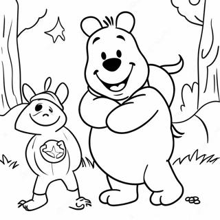 Nalle Puh Karkki Vai Kepponen Värityskuva Värityskuvat
