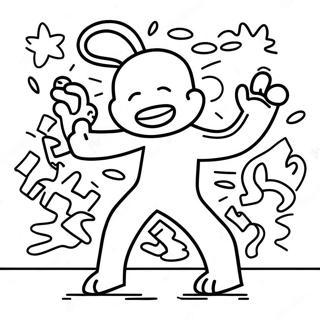 Keith Haring Graffitityyli Varityskuva 101550 40005