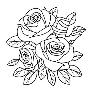 Romanttinen Ruusukimppu Varityskuva 10155 2077