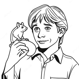 Ron Weasley Lemmikkihiiren Kanssa Varityskuva 101706 40125