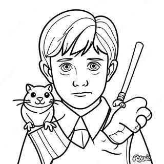 Ron Weasley Lemmikkihiiren Kanssa Varityskuva 101706 40126