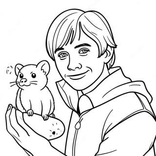 Ron Weasley Lemmikkihiiren Kanssa Varityskuva 101706 40127