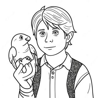 Ron Weasley Lemmikkihiiren Kanssa Varityskuva 101706 40128