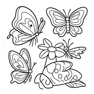 Realistinen Perhosen Elinkaaren Varittamissivu 101732-40150