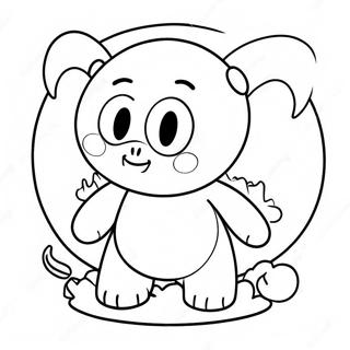 Painajaismainen Huggy Wuggy Varitettava Sivu 102062-40395