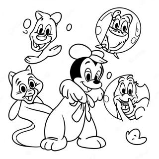 Iloinen Disney Hahmojen Pikaista Paranemista Varityskuva 102398-40658