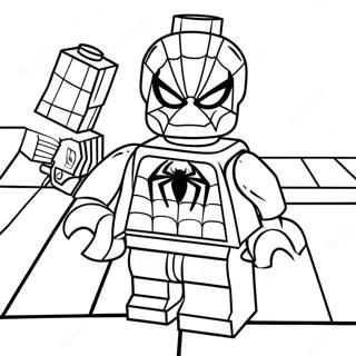 Spiderman Lego Värityskuvat