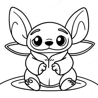 Stitch Ja Baby Yoda Värityskuvat