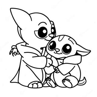 Stitch Ja Baby Yoda Varityskuva 103787-41735