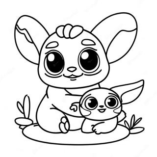 Leikkisa Stitch Baby Yodan Kanssa Varityskuva 103790 41745