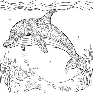 Lempea Sininen Valaankuva Veden Alla 103972-41888