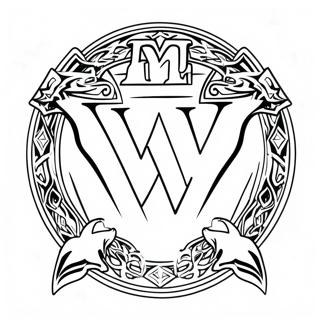 Dynaaminen Wwe Logo Varittamissivu 104355 42182