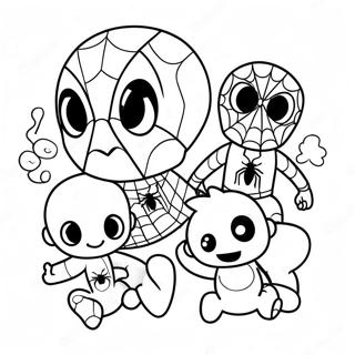 Ihana Vauva Spiderman Ystavien Kanssa Varityskuva 105538-43115