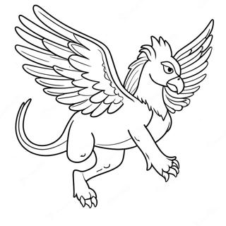 Majesteettinen Griffin Lentamassa Varityskuva 106077-43529