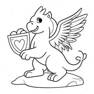 Pelottava Griffin Suojelemassa Aarretta Varityskuva 106078-43535