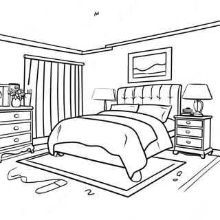 Tilava Realistinen Makuuhuone Varityskuva 106467 43837