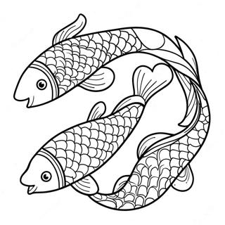 Leikkisat Koi Kalat Uimassa Varityskuva 107103 44330