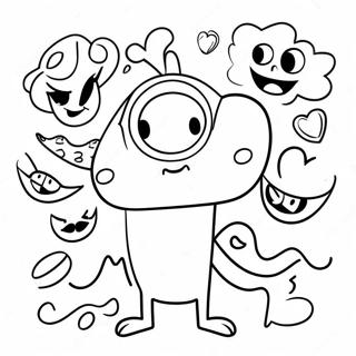 Hassut Keskiviikon Sarjakuvahahmot Varityskuva 107412-44582