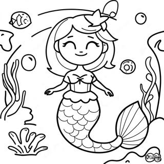 Kaunis Elsa Merenneito Koralliriutalla Varityskuva 107874-44947