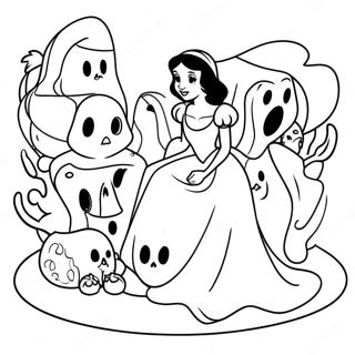 Disney Prinsessa Halloween Värityssivut