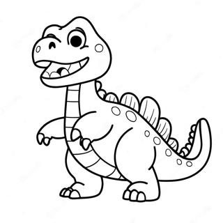 Iloinen Pop It Dinosauruksen Varittamissivu 108129-45141