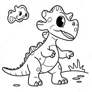 Iloinen Pop It Dinosauruksen Varittamissivu 108129-45142