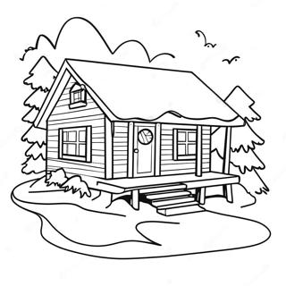 Kotoisa Tammikuun Mokki Varityskuva 108412 45355