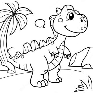 Seikkailullinen Dinosauruksen Matka Varityskuva 109651 46390