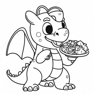 Iloinen Lohi Jakamassa Tacoja Varittamissivu 109854 46547