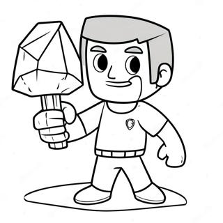 Herobrine Pitaa Timanttipiikkikivesta Varityskuva 110319-46906