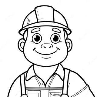 Iloinen Rakennustyontekija Varityskuva 110576 47107