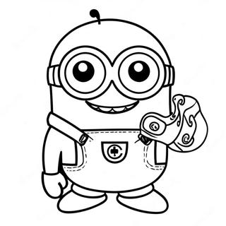 Kauhistuttava Minion Halloween Varittamissivu 111628-47942