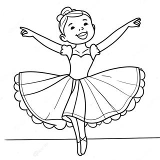 Iloinen Baleriina Piruettia Tekemassa Varityskuva 11168 2203