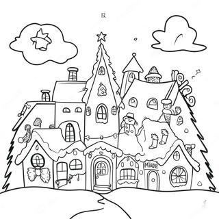 Omaperainen Joulukyla Varityskuva 112500 48633