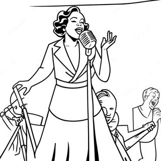 Jazzlaulaja Lavalla Varityskuva 113118-49233