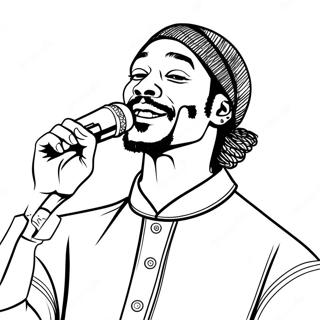 Snoop Dogg Mikrofonin Kanssa Varityskuva 113526-49541