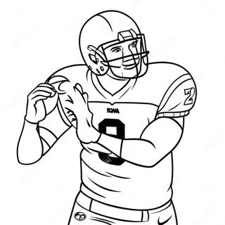 Iowa Hawkeyes Jalkapalloilija Varityskuva 113733-49709