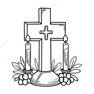 Ehtoollisen Risti Ja Kynttilat Varittamissivu 113916-49853
