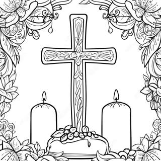 Ehtoollisen Risti Ja Kynttilat Varittamissivu 113916-49855