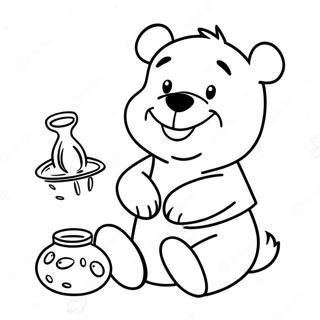 Nalle Puh Hunajan Kanssa Varityskuva 11525-1056