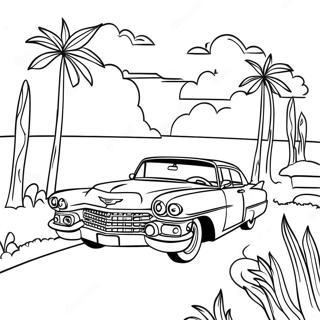 Vintage Cadillac Maisemassa Varittamislehti 116722-52190