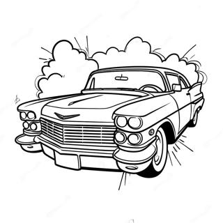 Urheilullinen Cadillac Coupe Varittamislehti 116724-52198