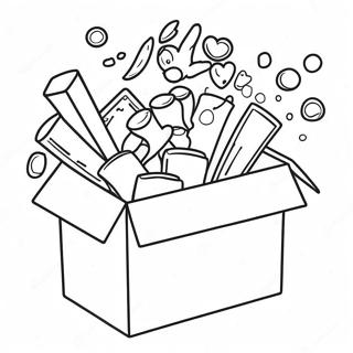 Sticky Lankybox Värityssivut