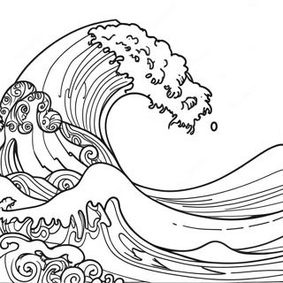 Voimakas Tsunami Aalto Varittamislehti 117005-52408
