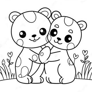 Iloinen Huggy Wuggy Ja Kissy Missy Varityskuva 117110-52487