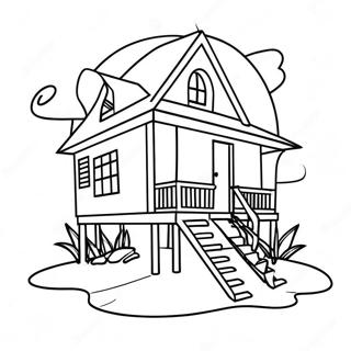 Aurinkoinen Rantatalo Varityskuva 119630-54552