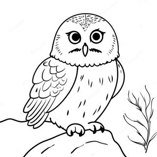 Viehatysvoimainen Lumihaukka Varityskuva 123432-57745