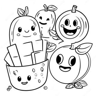 Kirkkaita Hymyilevia Kasvoja Syomassa Terveellisesti Varityskuva 123844 58061