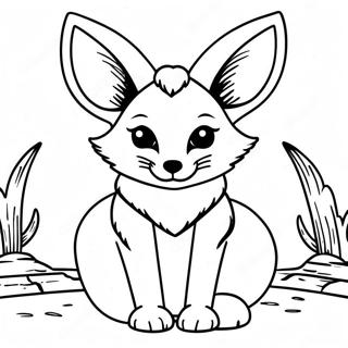 Fennec Fox Värityskuvat