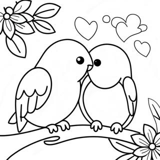 Romanttiset Rakkauslinnut Varityskuva 125723-59613